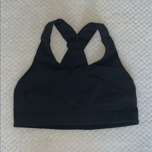 Black lululemon sports bra, size 8